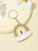 Handmade Cotton Rainbow Tassel Keychain Charm