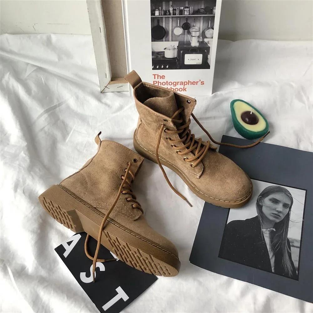 Booties New In Women's Ankle Boots Autumn Flat Female Short Shoes Spring 2025 Comfortable and Elegant Fashion Sale Winter Rock