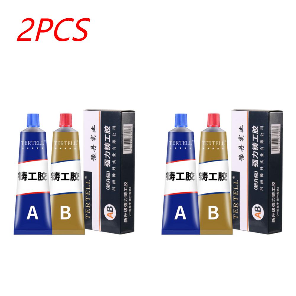 1-5X Super Strong Metal Repair Glue Welding High Temperature Resistant AB Glue Metal Plastic Filler Epoxy Adhesive Sealant