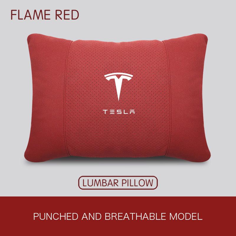 AMN1 Tesla Model Y Juniper 2026 Tesla Model 3 Highland 2026 Model S X Interior Neck Pillow Car Headrest Waist Pillow Accessories 2025