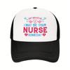 Dont Mess With Me Nurse Life ECG Heartbeat Trucker Hat Breathable Mesh Baseball Cap Casual Adult