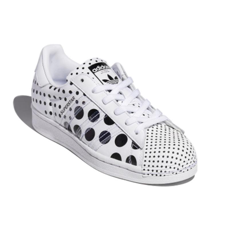 Adidas Superstar White Polka Sneakers FX7775