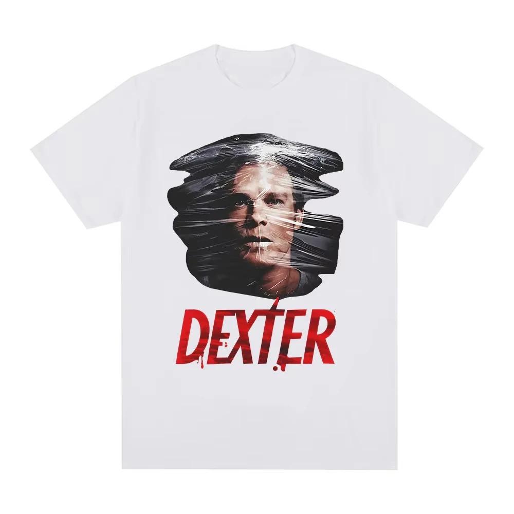TV seriál Dexter Morgan Obličej Vintage Grafická Trička Oversized Vysoce kvalitní Luxusní Horký produkt Oversized Unisex Páry Pohodlné