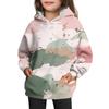 Girls' Hooded Tie- Sweatshirt - Pullover Print Top