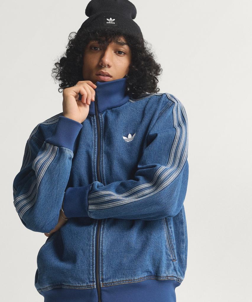 Adidas Denim Firebird Track Top - Blue / Kd1517