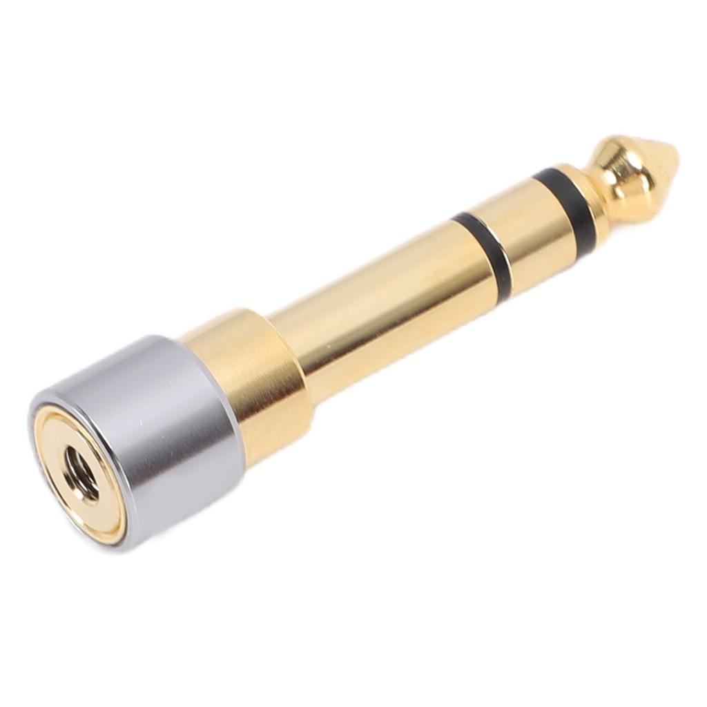 Headphone Jack Adapter 6.35mm To 3.5mm Stereo Headphone Jack Converter Gold Plated for Guitar Amplifier HiFi Equipment