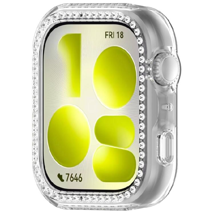 Alluring Rhinestones PC Protect Jewels Pattern Hard Shell Compatible for Watch Fit 5 Enhances Style & Safety