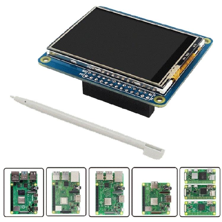TFT Display LED Backlit Display Module Low Power Consumption SPI Interfaces 2.4inch Screen for Pi 4B 3B+