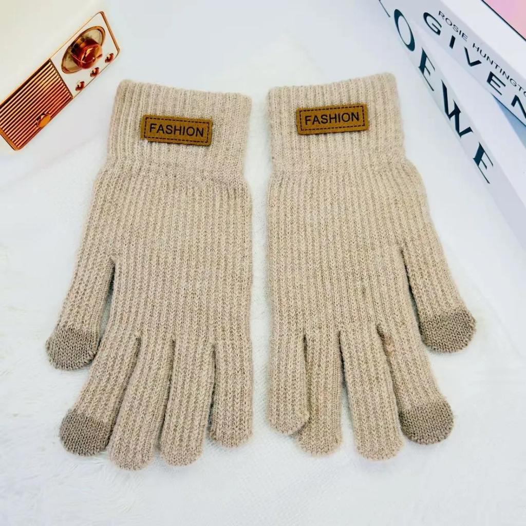 Touchscreen Winter Gloves Thick Elastic Knitted Warm Cold Resistant for Men Women Outdoor Daily Work Gloves Winter Gloves