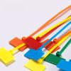 50pcs Nylon Label Self-locking Cable Tie Color Mark Disposable Plastic Buckle Waterproof Cable Wire Mark Cable Tie