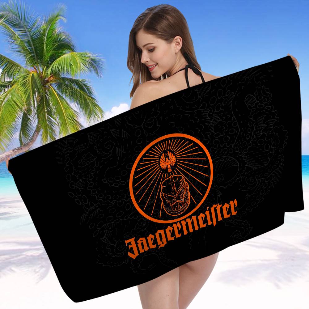 J-Jägermeister Mikrofaser Strandtuch Saugfähig Schnelltrocknend Weich Yoga Schwimmen Resort Bergsteigen Handtuch