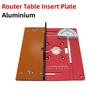 Aluminium Router Table Insert Plate Multifunction Wood Milling Flip Board Table Saw Workbench Woodworking Parts For RT0700c