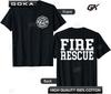 Fire Department Logo Uniform Fireman Symbol Firefighter Gear Printed Graphic TShirt Comfortable Round Short Sleeved Tops