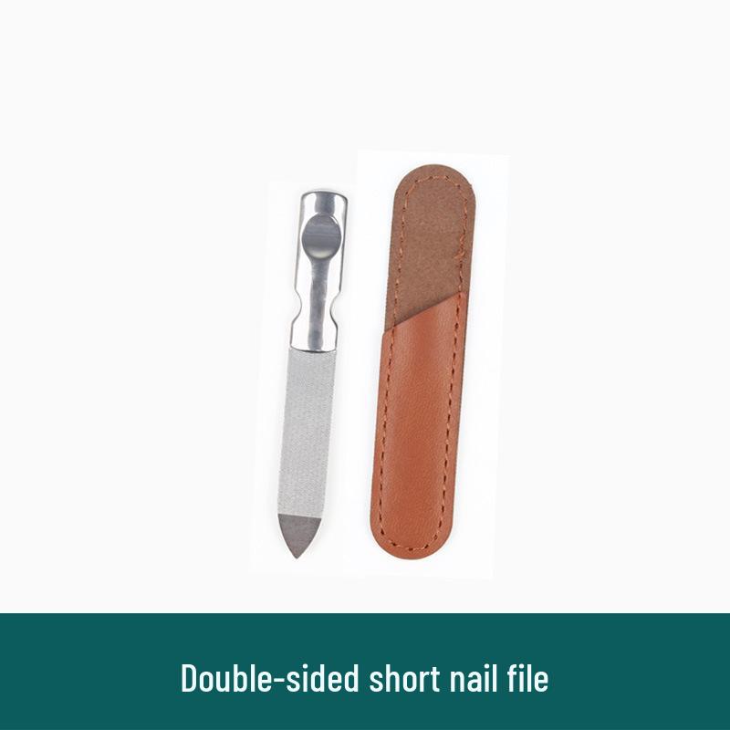 Stainless Steel Double-Sided Nail File Buffing Strip Ultra-Thin Manicure Tool
