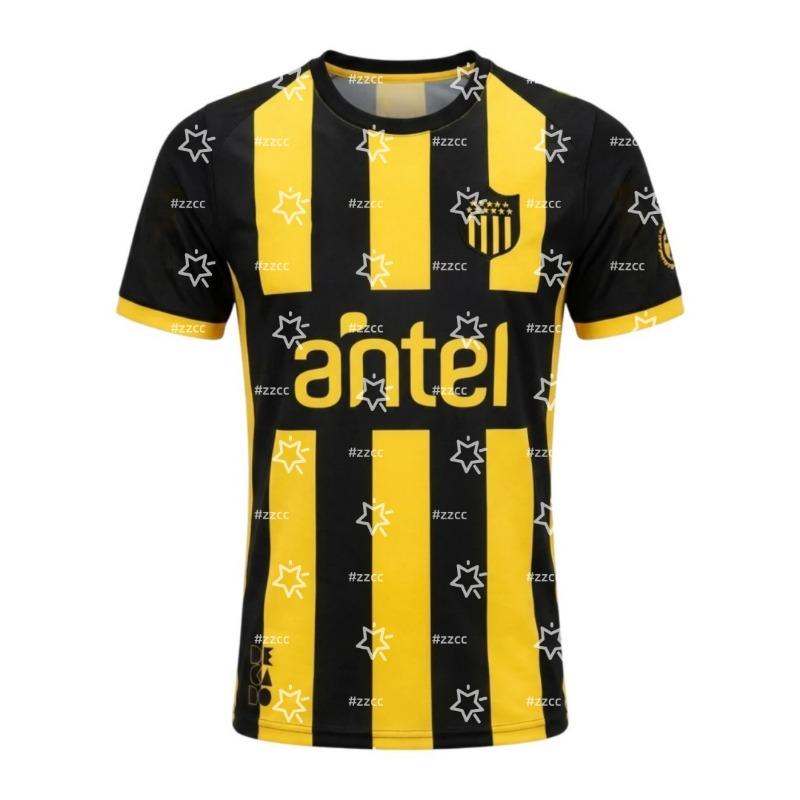 25-26 CA Peñarol Home football jersey Training set Summer Sports Quick Dry Men's T-Shirt Kid's Clothing Tee Woman