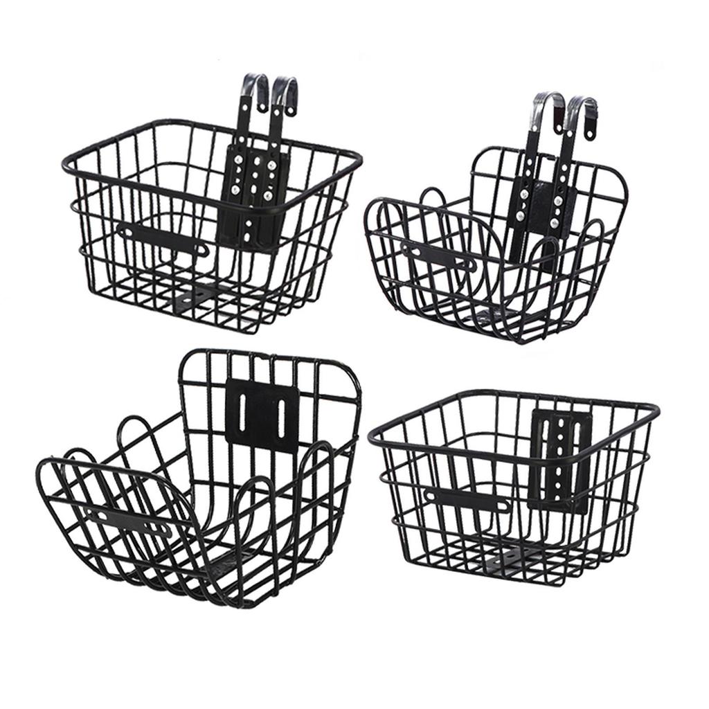 Front Kids Bike Basket Metal Sturdy Convenient Universal, Waterproof, Repair Part, Children Bicycle Basket, Easy Installation