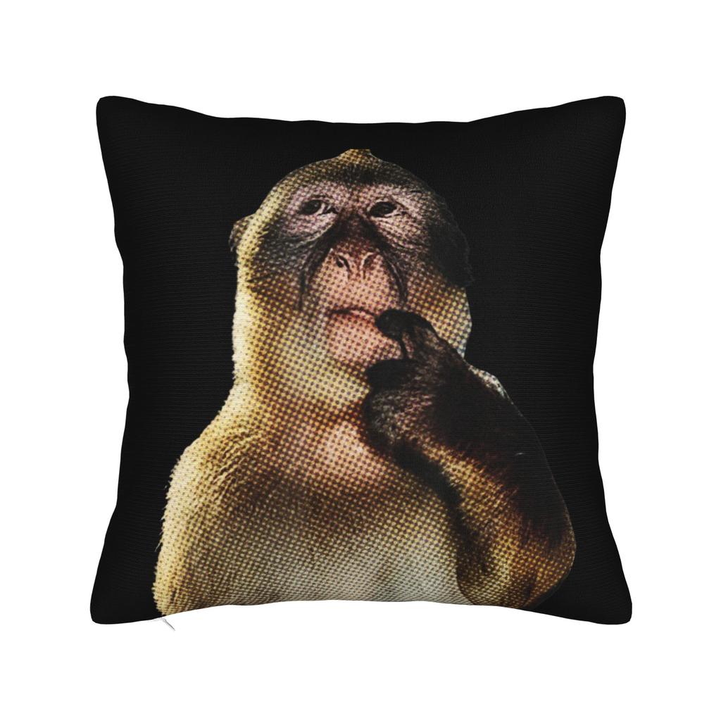 Thinking Monkey Meme Pillowcases Accessories Printing Cushion Cover Decorative Pillow Case Cover Home Multi Size