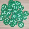 100pcs Plastic Id Number Tags 1-100 Engraved Number Id Tag Colored For Key Ring Fdw