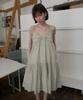 Nokeontencheu 385. Jacquard Ribbon Dress _ Light Khaki
