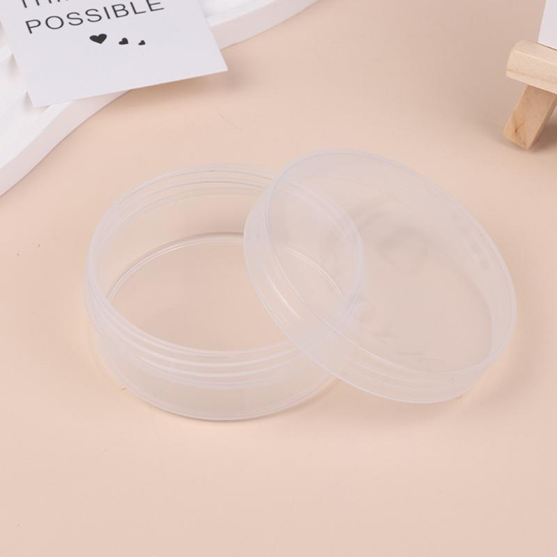 Transparent Circular Box With Cover Cosmetics Puff Storage Box Beauty Face Care Tool Makeup Case Travel Accessories Container