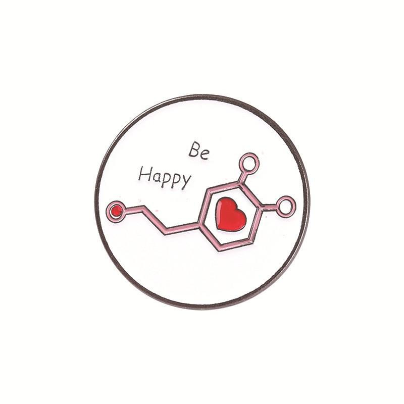 Broche de Elemento Metálico de Química - Alfinete de Desenho Animado para Decoração e Emblemas.