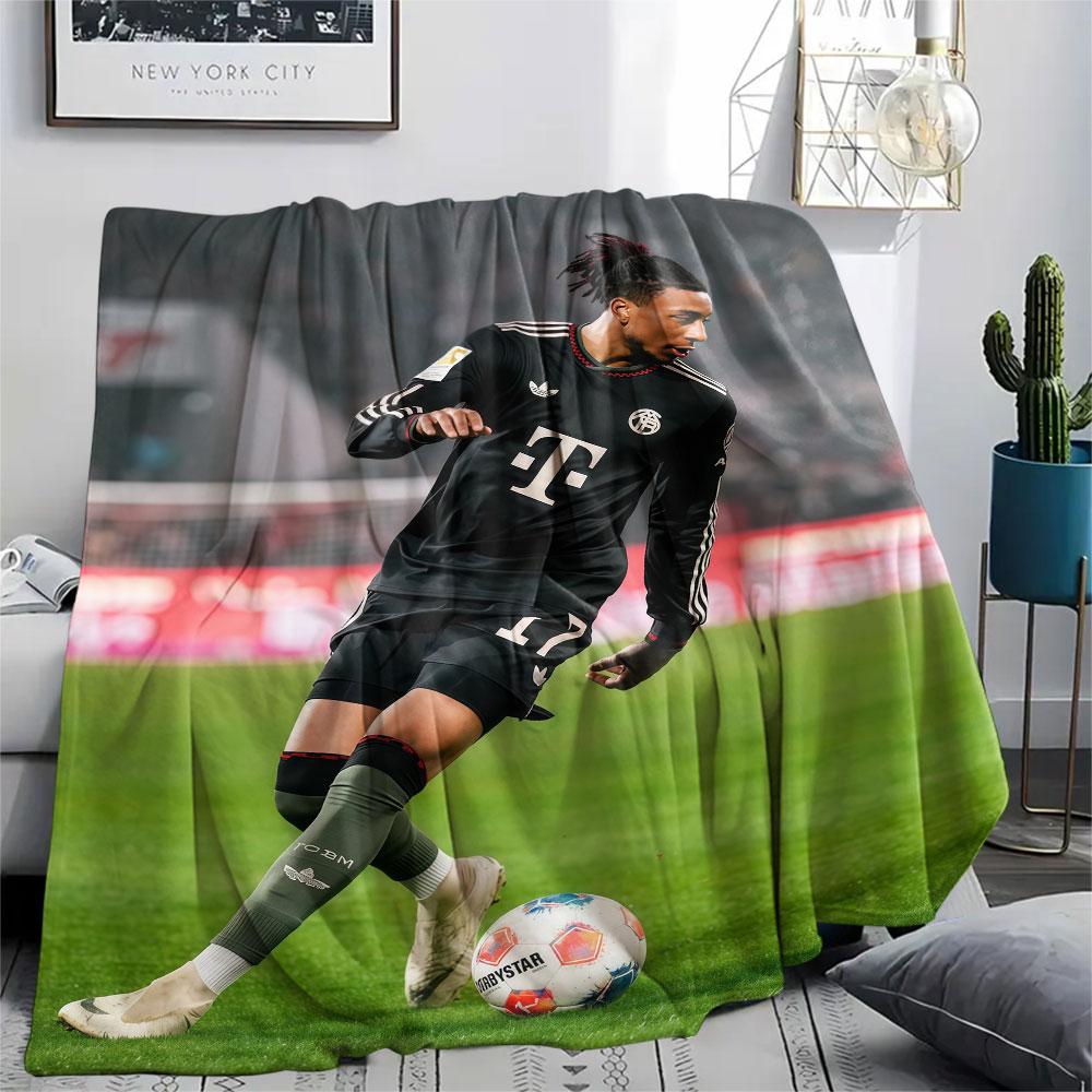 Michael Olise Printed Flannel Blanket, Soft Throw for Bedroom Sofa, Washable,soccer Fan Merchandise, Great Gift.