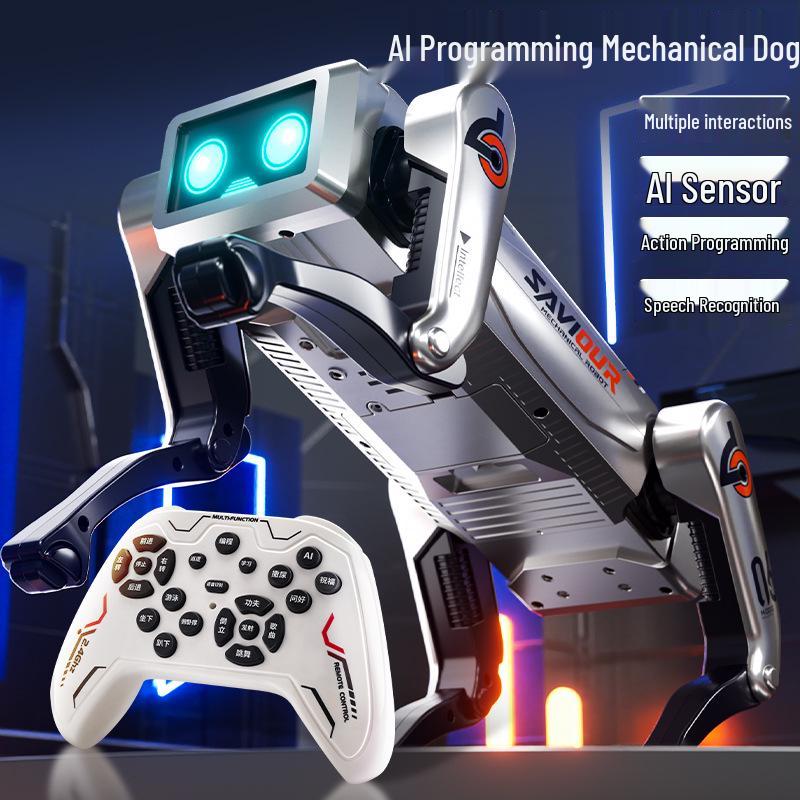 Smart AI Robot Dog - Interactive Voice-Controlled High-Tech Toy with Mobile Remote for Boys