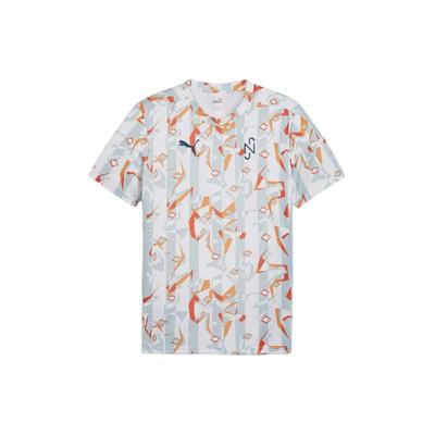 Puma X Neymar Jr Dopamin Print Kreatives Rundhals Kurzarm T-Shirt Herren Oberteile Hellblau 658953-13