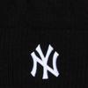 New Era Wide Cuff Beanie New York Yankees Hat, Unisex Black Cap