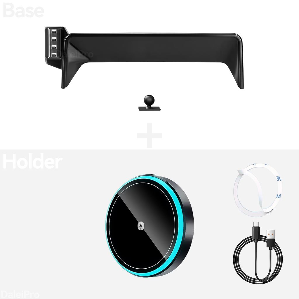 Für Mazda CX-5 CX5 KF 2021-2025 Auto Handyhalter Bildschirm Feste Klemme Kabelloses Ladegerät Maßgeschneiderte Handy-Bildschirmbasis Zubehör