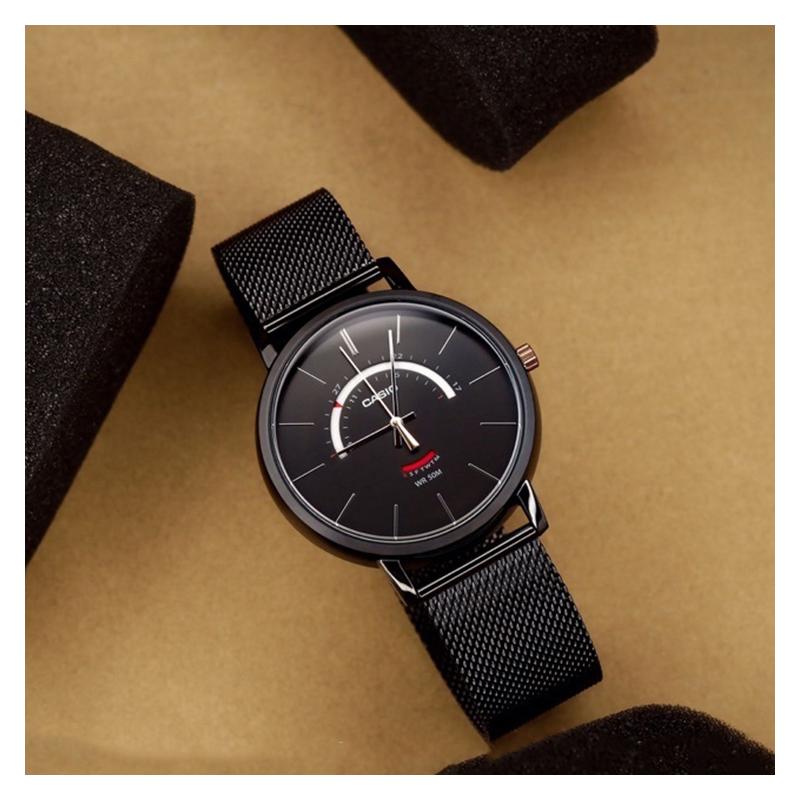 Casio STANDARD Series DRESS Series Waterproof Business Casual Quartz Movement Stainless Steel Fabric Strap Japanese and Korean Watch MTP-B105MB-1AV