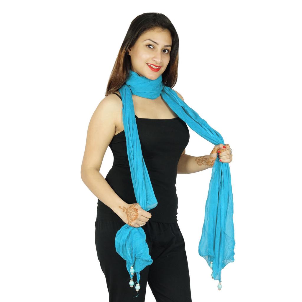 Long Stole Chiffon Blend Dupatta Neck Wrap Women Indian Scarves Chunni
