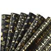 Christmas Reversible Wrapping Paper Roll Black Gold Foil Christmas Tree Snowflake