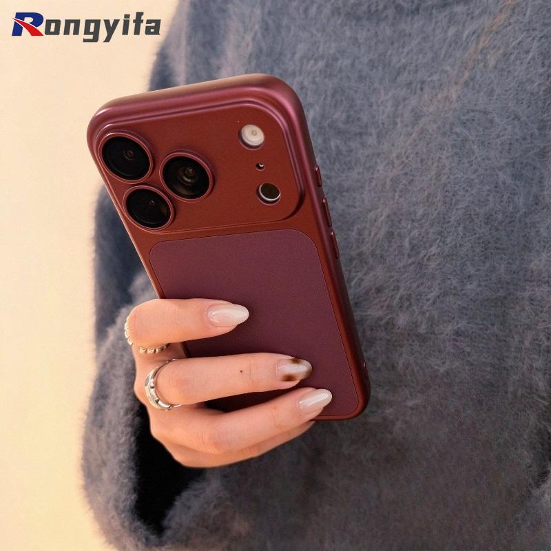 Burgundy Red Big Camera Case For Huawei Nova 15 Max 12 11 SE Pura 90 90s 80 70 Pro Plus Max Protection Luxury Matte Cover