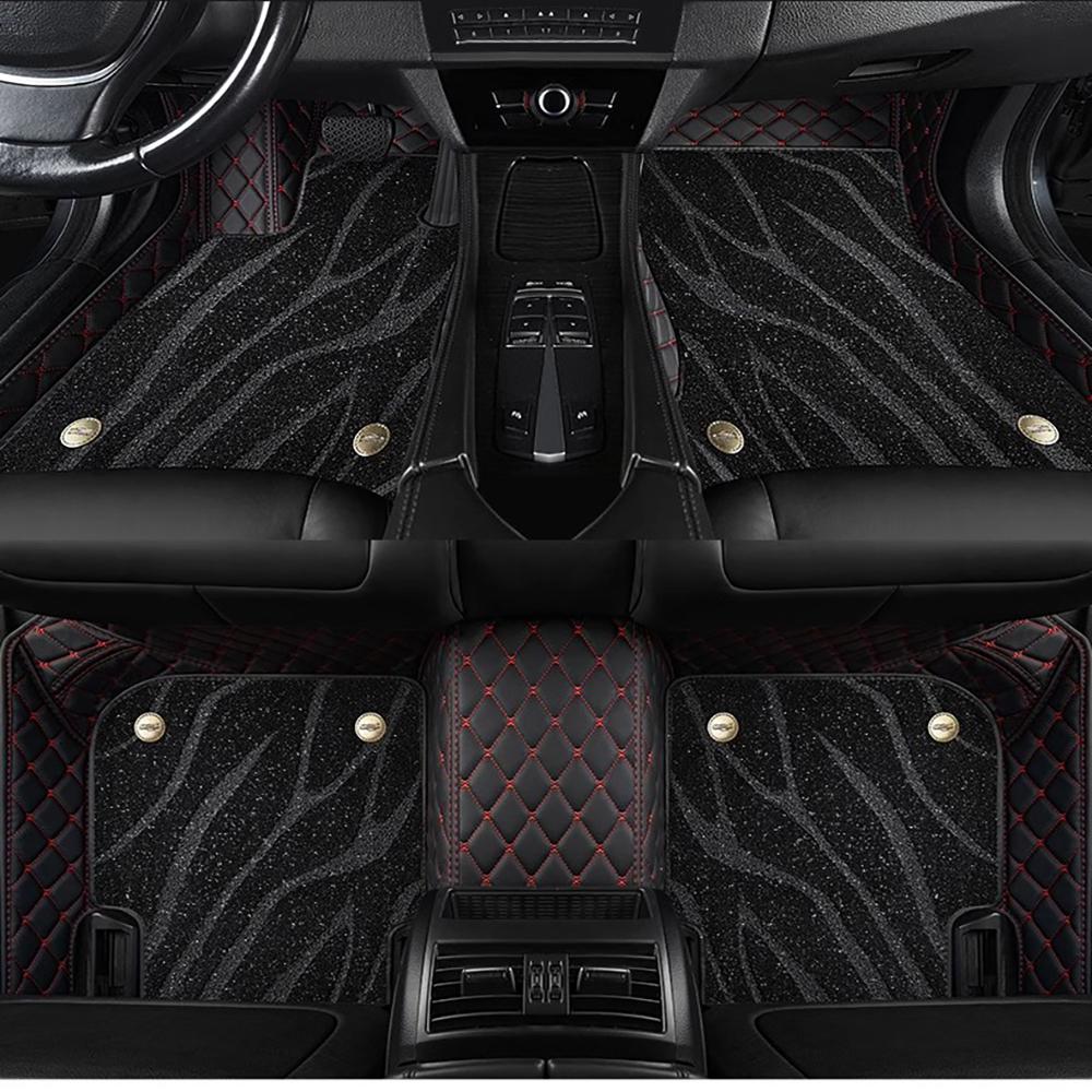 For Toyota Previa Auto Double layer 5D Custom Car Floor Mats Carpets Foot car Accessories voiture floor liners