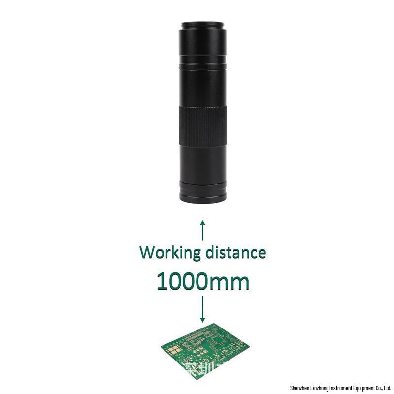 Adjustable Electron Microscope Lens Set: 130X, 150X, 180X Long Working Distance & Zoom Lenses