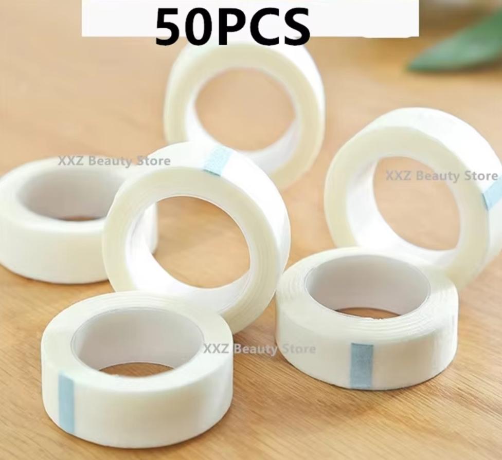 5/10/50/100 Stück 9m*1,25cm Weißes Klebeband Augen Wimpernpflaster Atmungsaktives Medizinisches Papierklebeband Wimpernverlängerung Fussel Augenlidaufkleber