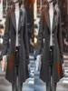 Women's European & American INS Fashion Woolen Coat with Lapel - Solid Color, Autumn/Winter Collection