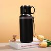 316 Stainless Steel Portable Thermos Cup with Tea/Water Separation and Large Capacity Bowl Lid