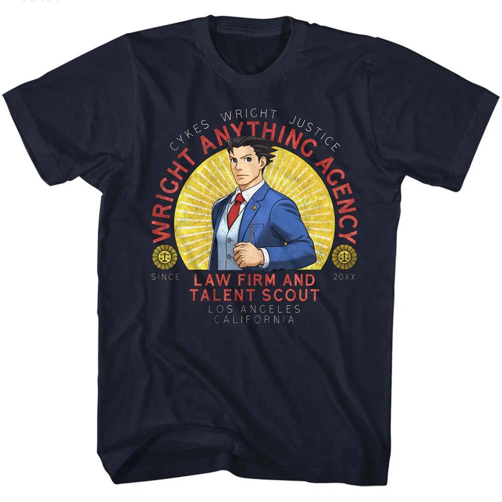 Ace Attorney Wright Anything Agency Lawfirm & Talent Scout Men s T Shirt 3XL