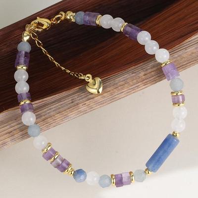 Bracciale Impilabile con Perle Bianche Rotonde in Giada Dongling Stile Europeo e Americano - Nuovo Accessorio Portatile da Preghiera Cinese per Donna.