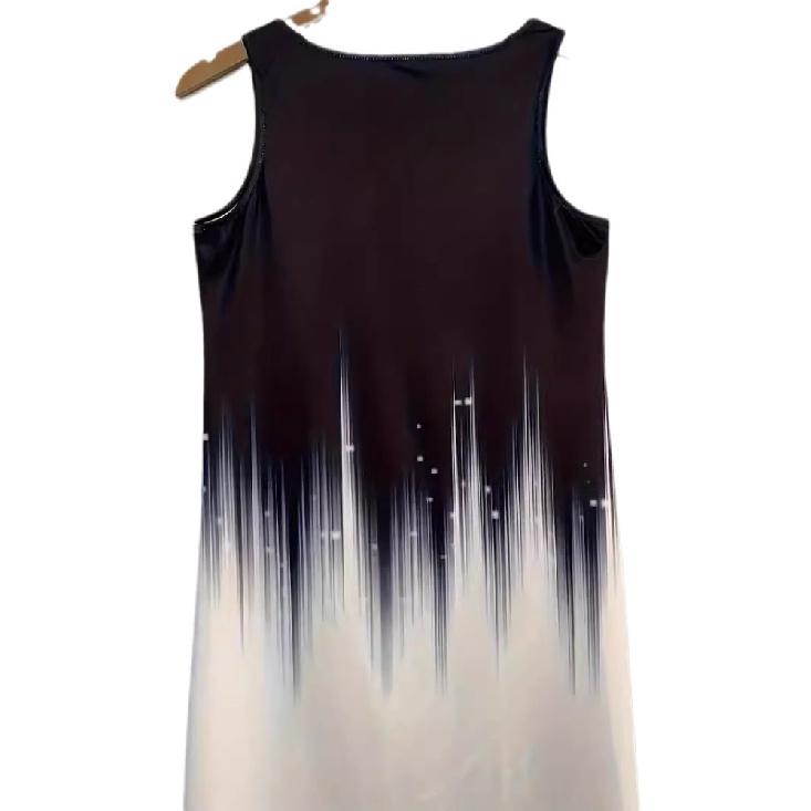 European And American-Border Women'S Dress Summer Sleeveless Midi Dress Amazon Women'S