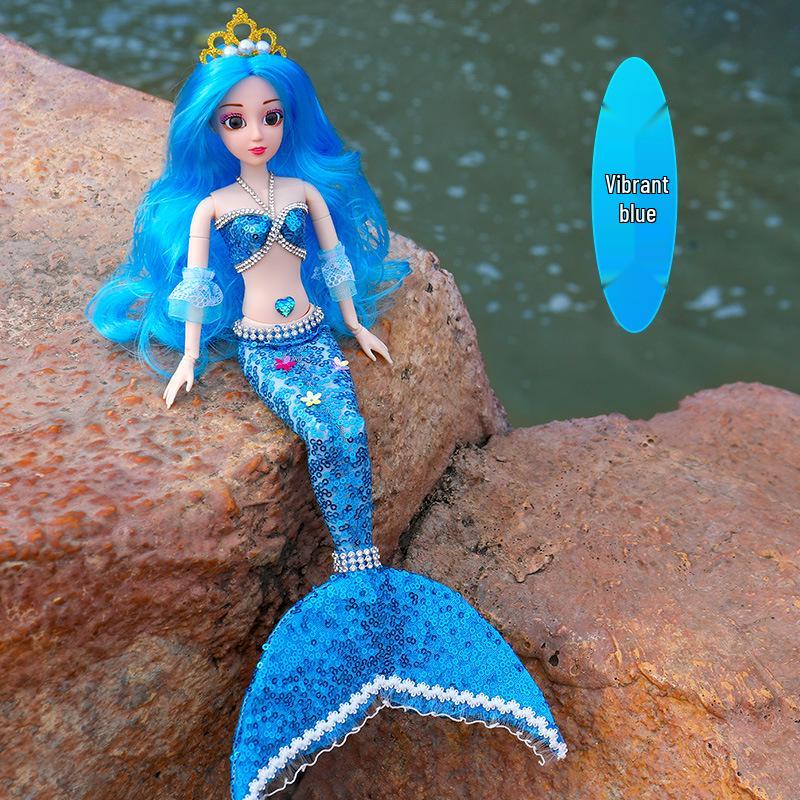 Mermaid Princess Doll: Handmade Water Play Toy for Girls - Perfect Children's Day Gift