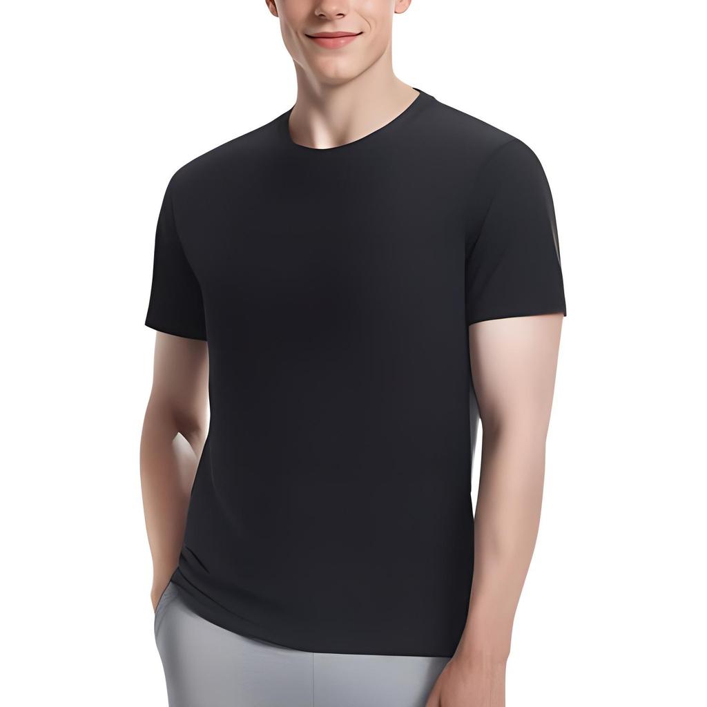 Nike Men's Jordan Dri-Fit Solid Color Quick Dry Round Neck Casual Short Sleeve Black T-Shirt 743037-010