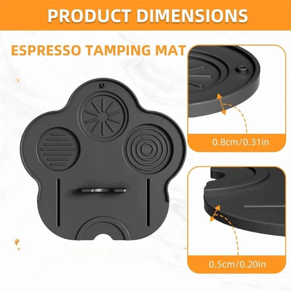Non-Slip Espresso Tamping Pad Cat Paw Shaped Coffee Powder Press Seat  Home Coffee