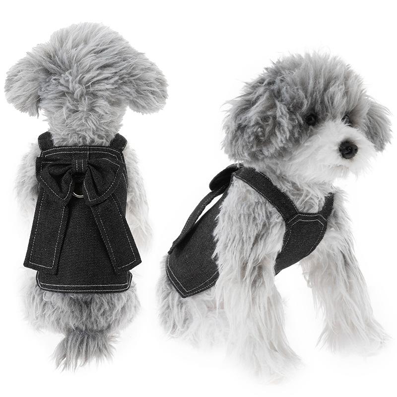 Cats, Puppies, Dogs, Pets Trendy Denim Suspenders, Pet Clothes, Cats and Dogs Prevent Hair Loss In Summer