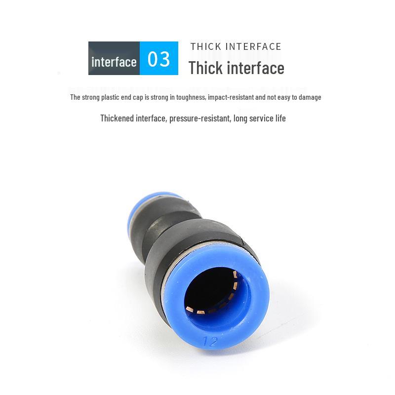 Yibo Pneumatic 8-6mm PG Straight Reducer PU Air Hose Quick Connector