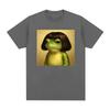 Funny Frog Graphic Print T-shirts for Men Summer Casual Loose Fashion Streetwear Tops Women Crew Neck Short Sleeve T-shirts