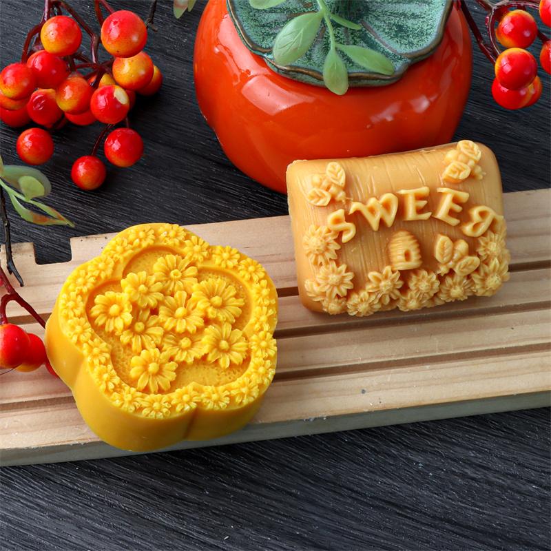 3D Sunflower Small Daisy Silicone Soap Mold DIY Flower Butterfly Gypsum Aromatherapy Home Decor Clay Resin Art Crafts