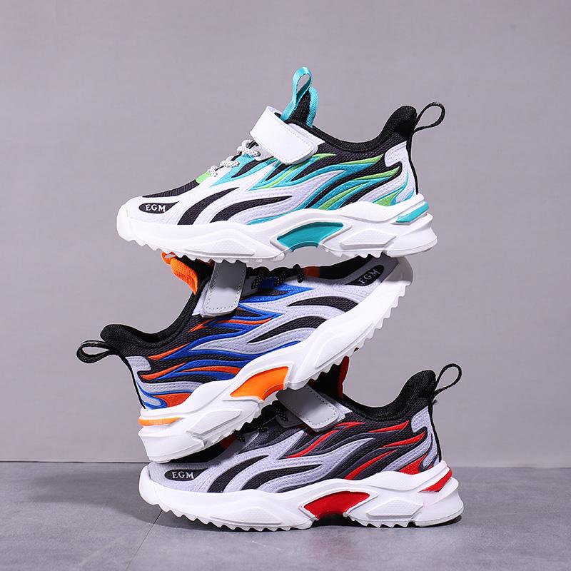 Boy'S Running Sneakers Children'S Sports Shoes Boys Casual Trendy Shoes Lightweight Nonslip Increased Outdoor Shoes